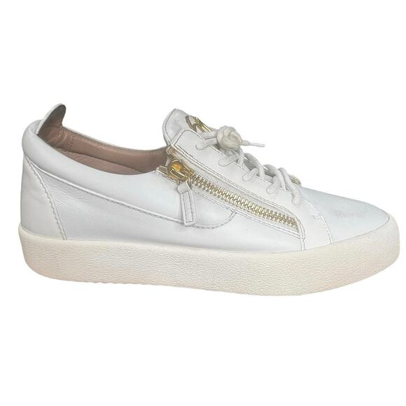 Giuseppe Zanotti Men’s Frankie White Low Sneakers Size 42 US 9 main image 8